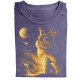 Vintage Moonlit Rabbit T-Shirt – Aesthetic Cottagecore Bunny Nature Tee
