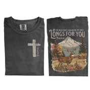 As the Deer Pants for Water – Christian Bible Verse T-Shirt