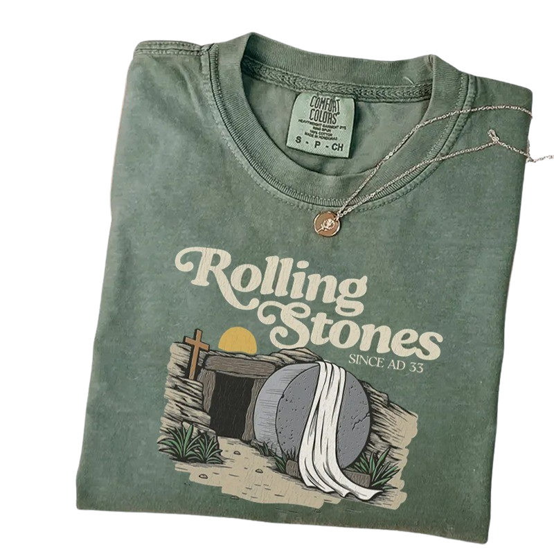 Rolling Stones Since AD 33 – Funny Easter Christian T-Shirt